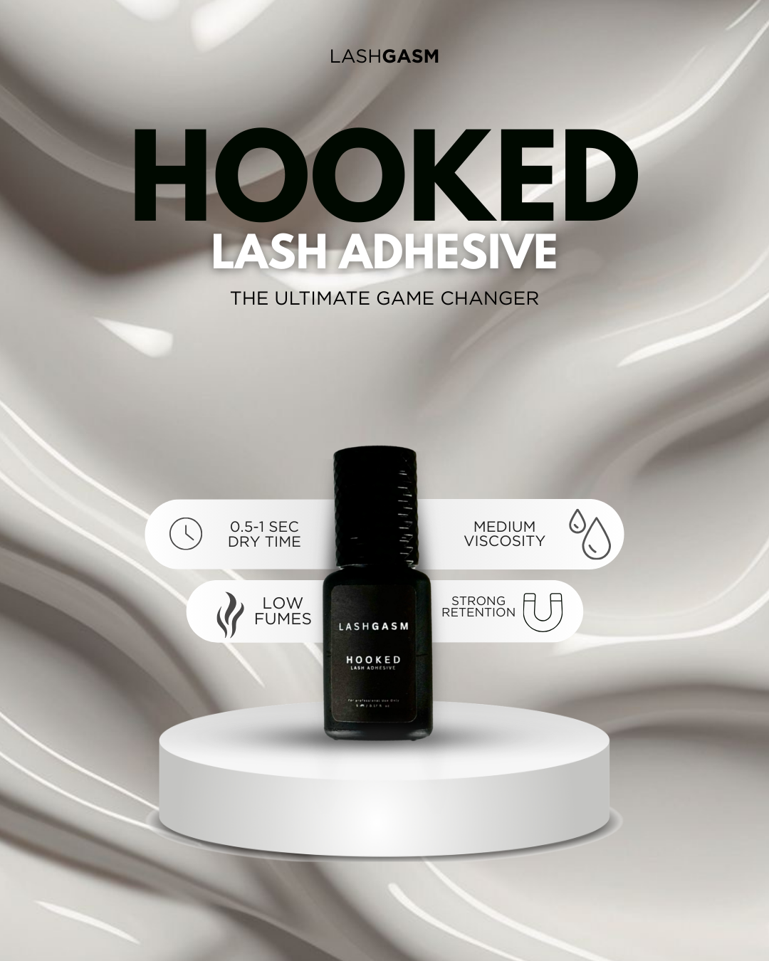 HOOKED LASH ADHESIVE